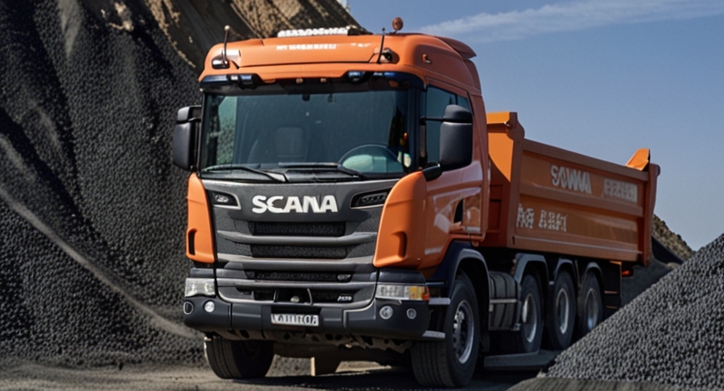 Scania на низкой передаче